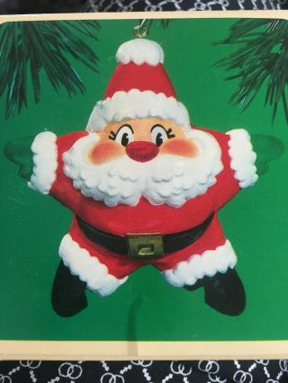 1984 Vintage Hallmark Keepsake Christmas Ornament " Santa Star "