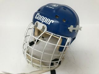 Vintage Cooper Sk 200m Hockey Helmet W Vl50 Mask
