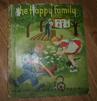 The Happy Family A Little Golden Book Rare 1947 Book