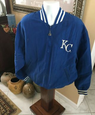 Mlb Player Coach Worn Kansas City Royals Starter Pullover Jacket,  Bruce Kison