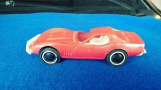 Tonka Red Corvette Coupe T - Top 6 - 1/4 " Plastic Car Vintage 1960s 1970s