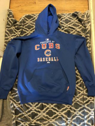 Mike Quade Game Worn Chicago Cubs Hoodie