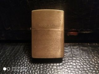 Vintage Zippo Solid Brass Ligther " 1931 - 1991 " Bradford Pa - Made In Usa (i