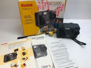 Vtg Kodak Dc3200 Digital Camera 1.  0 Megapixel 2x Digital Zoom