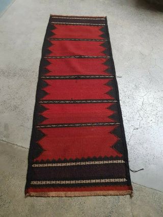173x62 Cm Afghan Vintage Kilim Tribal Flat Weave Runner Kelim Sufreh