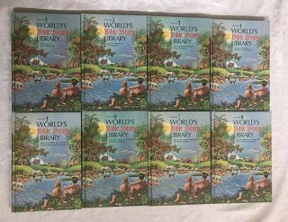 World’s Bible Story Library Book Set Of 8 Vintage 1970 Children’s Complete
