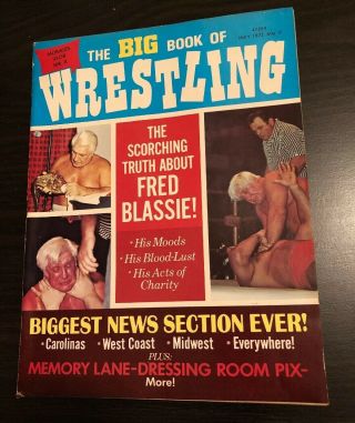 1972 The Big Book Of Wrestling Mr.  X Pedro Morales Fred Blassie Mighty Igor Hof