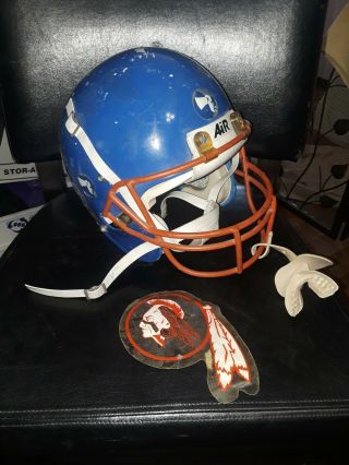 Vtg 1988 Florida State Seminoles Schutt Air Football Helmet Fsu Game Blue
