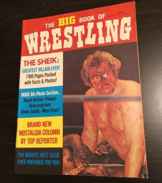 1972 Big Book Of Wrestling Dory Funk Jr Shiek Fred Blassie Chief Strongbow Wwwf
