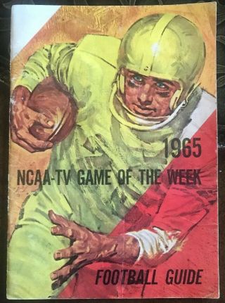1965 Ncaa Tv Game Of The Week Football Guide Vintage