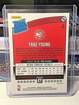 2018 - 19 DONRUSS OPTIC CHOICE TRAE YOUNG RATED ROOKIE RED MOJO PRIZM /88 BGS PSA 2