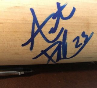 Austin Pfeiffer Aberdeen Ironbirds Baseball Game Cracked Bat Autographed