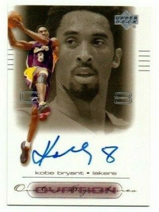 Kobe Bryant 2000 - 01 Ud Ovation Signatures Auto Sp Autograph Lakers