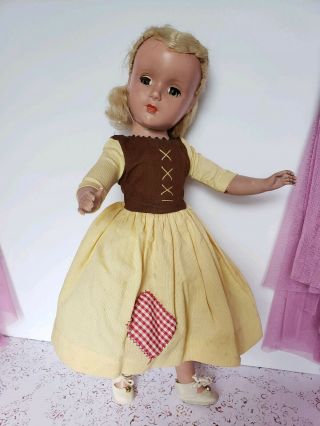Estate Find Madame Alexander " Cinderella " 14 Margaret Doll Tagged Dress