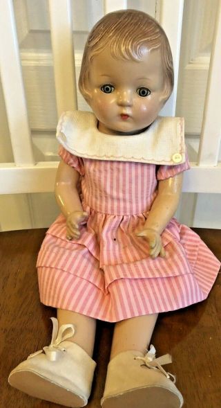 Vintage 17 " Composition Doll