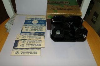 VINTAGE SAWYERS VIEW - MASTER STEREOSCOPE VIEWER with 6 REELS 2