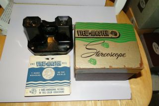VINTAGE SAWYERS VIEW - MASTER STEREOSCOPE VIEWER with 6 REELS 3