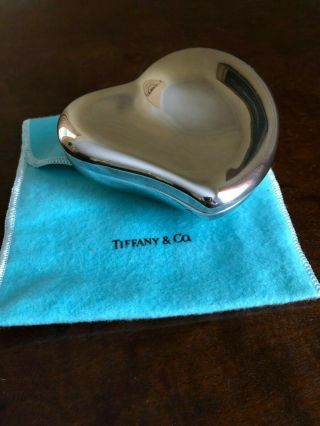 Elsa Peretti Tiffany & Co Sterling Silver Large Heart Box