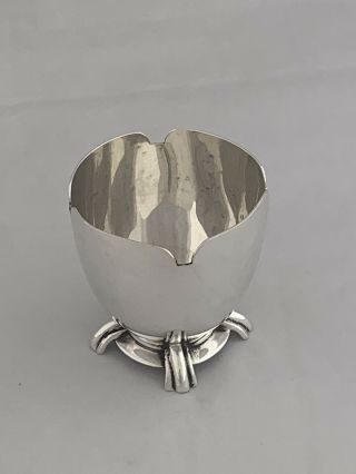 Antique Silver ART DECO Egg Cup 1924 Birmingham ADIE BROS Sterling Silver 2