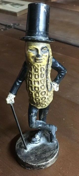 Antique Mr.  Peanut Store Display Figurine Rarely Offered