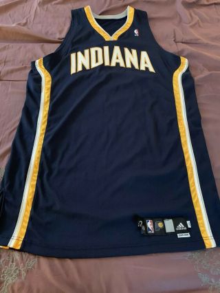 Indiana Pacers Team Issued Authentic Adidas Blank Procut Game Jersey 2009 - 10