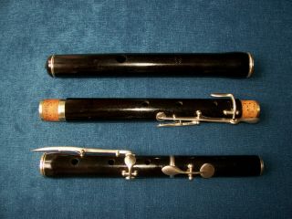 Antique Vintage Old Wooden Six Key Irish French Flute Souchet A Paris