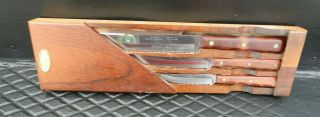 3 Vintage Case Xx 283 - 8 " 282 - 5 " M 221 Cp Stainless Miracl - Edge Knife