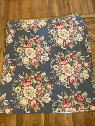 Ralph Lauren Kimberly Vintage Full Queen Duvet Cover Blue Floral Bedding