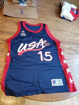 Vintage Champion Hakeem " The Dream " Olajuwon Team Usa 1996 Jersey Size 44