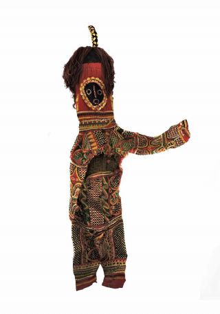 Igbo Costume Appliqued With Maw Mask African Art Was $950.  00