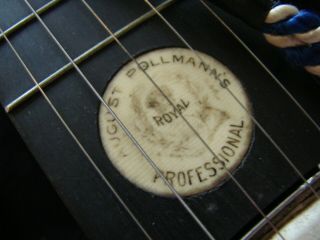 Vintage August Pollmann Professional Banjo 1890 ' s 2