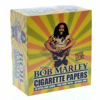 Bob Marley King Size Cigarette Rolling Papers 1 Box 50 Packs 