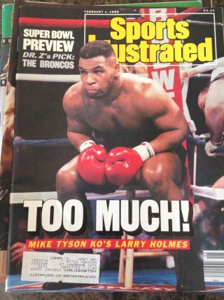 February 1 1988 Mike Tyson Heavyweight Boxing Sports Illustrated Larry Holmes