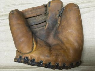 Vintage 3 Finger Wilson A2170 Leather Baseball Glove Mitt