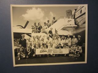 1953 Pan American Airways - Photo - Transpacific Yacht Race - Clipper Airplane