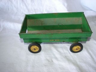 Vintage John Deere Farm Toy Metal Tru Scale Parts Restore Hay Wagon Cart Wheels