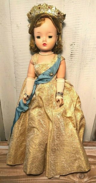 Vintage 1950’s Madame Alexander Cissy Queen Elizabeth Coronation Doll