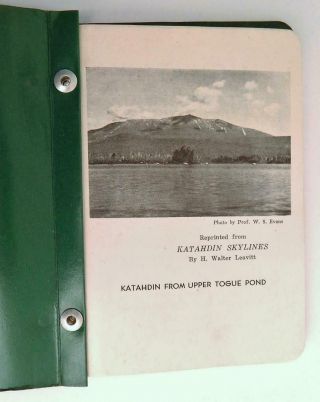 1969 Katahdin Section of Guide To The Appalachian Trail In Maine with 2 Maps 2