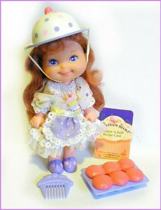 Mattel Cherry Merry Muffin Bubblegum Becky Doll Dress Hat Comb Muffins Paper Tag