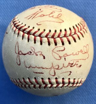 Vintage Pacific Coast League 1950 Autographed Baseball Unknown Game Ball
