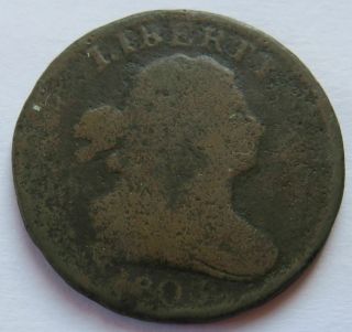 1803 Draped Bust Half Cent,  Vintage Early Date 1/2c Penny Coin (171609e)