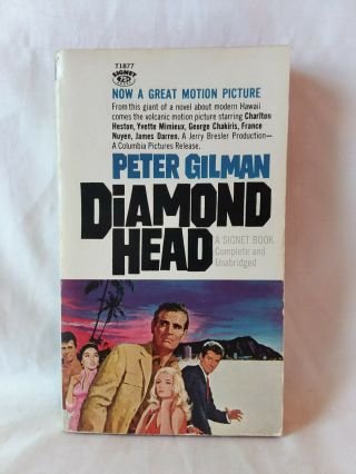 Peter Gilman Diamond Head Vintage 1963 Hawaii Pb Movie Tie In Charlton Heston