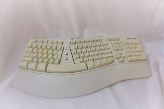 Vintage Microsoft Natural Elite Ergonomic Keyboard Wired Ps/2 X03 - 51764