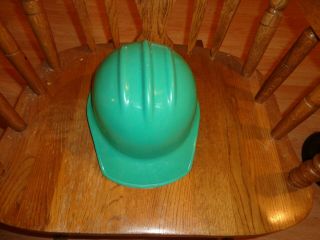 Vtg Bullard 302 Green Hard Hat 1982 Plastic Rare