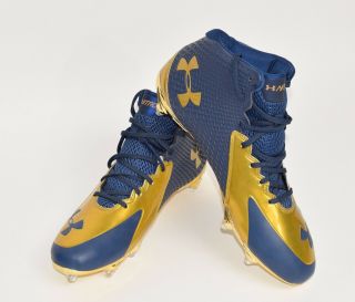 Notre Dame Football Team Issued Under Armour Cleats High Top Size 14 2014?