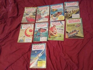 9 - 1959 Vintage Popular Mechanics Magazines