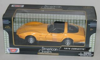 Boxed Die Cast Car 1:24 Scale Motor Max American Classics 1979 Corvette