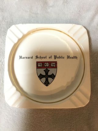 Vintage Harvard School Of Public Health Ashtray Veritas