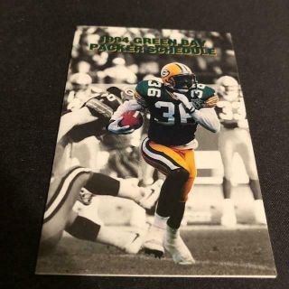1994 Green Bay Packers Football Pocket Schedule Klement ' s Version 36 3