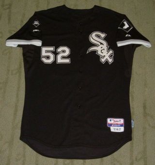 Chicago White Sox Leyson Septimo Game Worn Jersey Hickey & Skoweon Patches